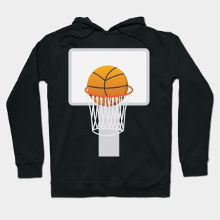 Basketball in basket Hoodie